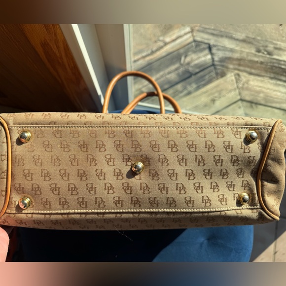 Dooney & Bourke Signature Monogram DB Leather Shoulder Bag - Picture 12 of 12